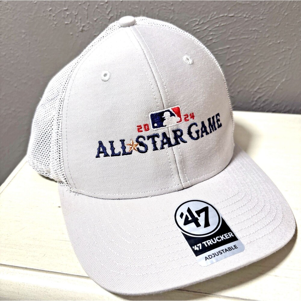 ‘47 Brand MLB All-Star Game 2024 Arlington Texas Gray Adjustable Strapback Cap